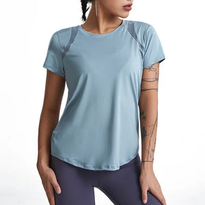 Loose Yoga Tops Women | Quick-Drying Short-Sleeved Fitness T-Shirts