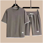 Cargar imagen en el visor de la galería, Trendy Casual Sporty Ice Silk Shorts Set
