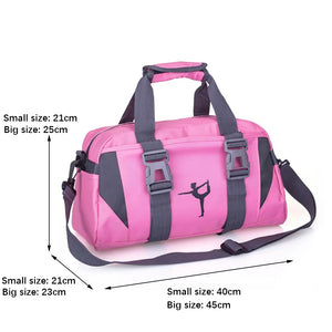 Waterproof Yoga Fitness Bag for Women - Nylon Sport Crossbody