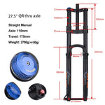 Carregar imagem no visualizador da galeria, BOLANY MTB Thru Axle Boost Suspension Fork 175mm Travel
