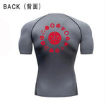 Cargar imagen en el visor de la galería, Anime Men&#39;s Compression T-Shirt | Dark Blue Running Gym Top
