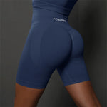 Carregar imagem no visualizador da galeria, High Waist Seamless Gym Shorts for Women | Scrunch Butt Booty
