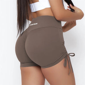 Pchee V-Waist Scrunch Butt Shorts Women Yoga Gym