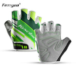 Carica l&#39;immagine nel visualizzatore di Gallery, Half Finger Bike Gloves Gel Pads Shockproof Men Women
