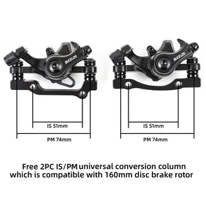 BUCKLOS MTB Disc Brake Set 160mm Mechanical Calipers & Rotor