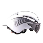 Load image into Gallery viewer, Aero TT Road Bicycle Helmet with Goggles | Racing Safety
