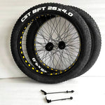 Carregar imagem no visualizador da galeria, 26x4.0 Snow Bike Wheels &amp; Tires 80mm Width
