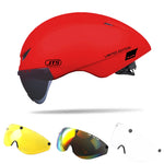 Carregar imagem no visualizador da galeria, JTS Bicycle Helmet with Goggles | Riding Safety Hat
