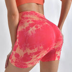 Cargar imagen en el visor de la galería, High Waist Seamless Tie Dye Yoga Shorts Women Summer Fitness
