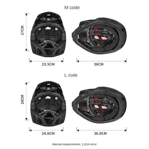 MTB Full Face Cycling Helmet | Men's DH BMX Safety Cap